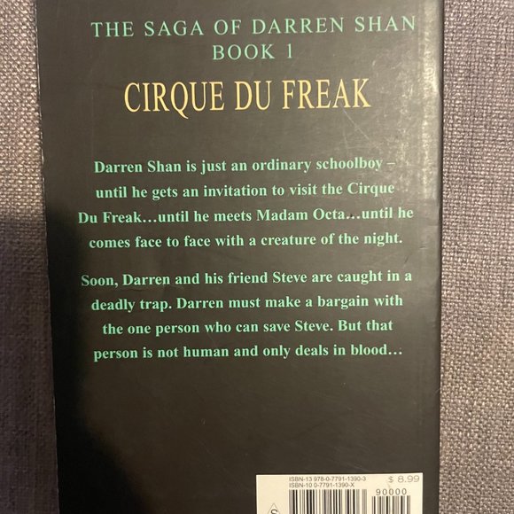 Cirque Du Freak pocketbook paperback - Picture 2 of 3